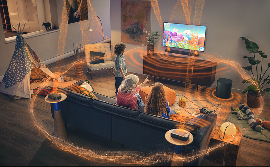 Auténticos efectos Dolby Atmos® y DTS:X